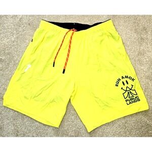 Roark Run Amok X Public Lands Bommer Ridge 7" Short Men's M Citron NWT